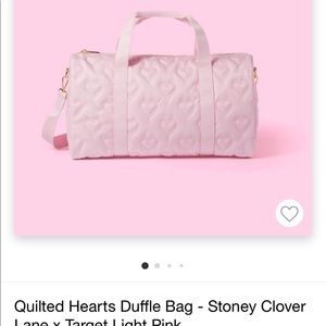 Stoney Clover Lane x Target large pink heart duffle